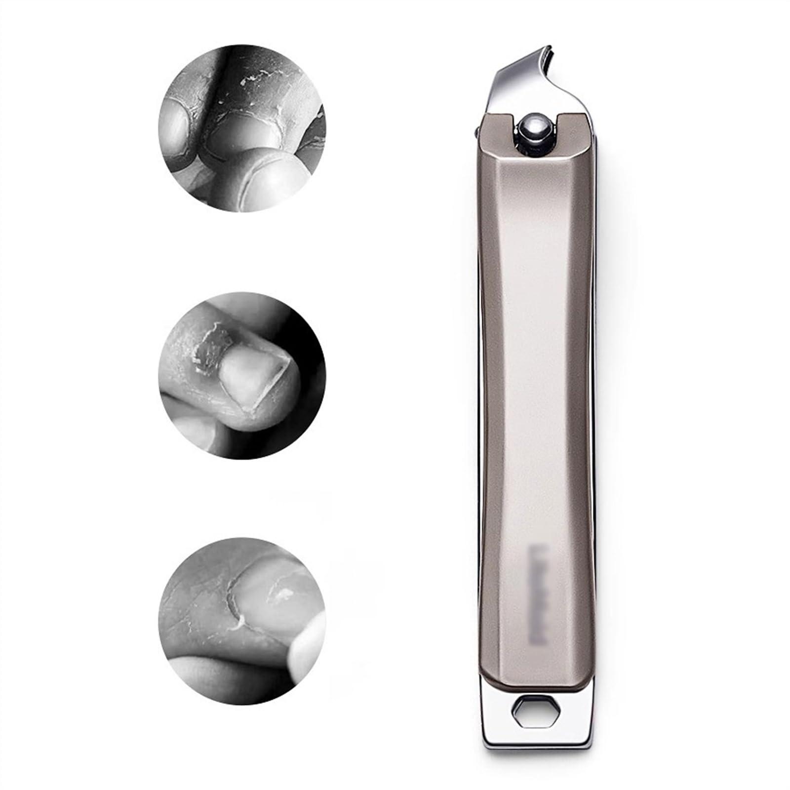 MWxpoSediR Travel Manicure Set,Nail Clippers Set Nail Clipper Set for Women, 6 Pieces Stainless Steel Manicure Kit with Splash Proof Nail Clipper, Portable Travel Nail Care Tools(Yellow)