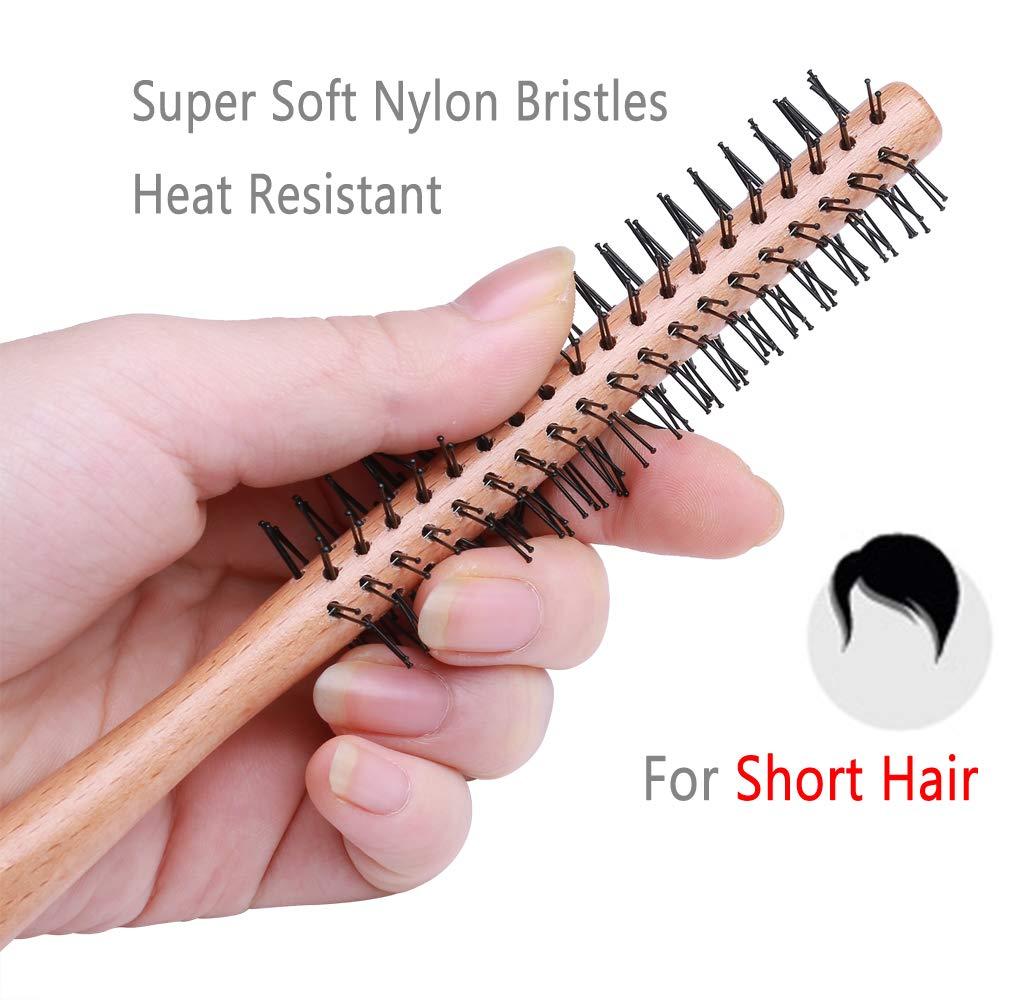 PERFEHAIR Small Round Brush for Short Hair, 1 Inch & Mini Round Hair Brush, 1 Inch