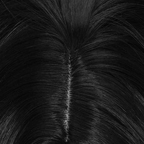 Coraline Coraline Long Black Wig Long Straight Middle Part Black Parting Halloween Costume Cosplay and Daily Wig (black)