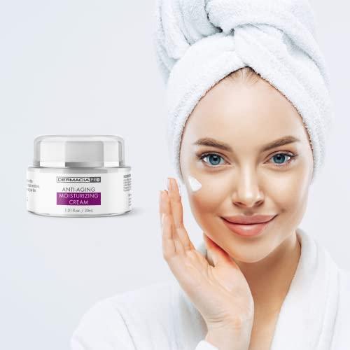 Dermacia Dermacia PRO Anti-Aging Moisturizing Cream, Sulfate Free, Allergen Free, Paraben Free, Cruelty Free, Anti-Aging, Smoothing, Made in USA