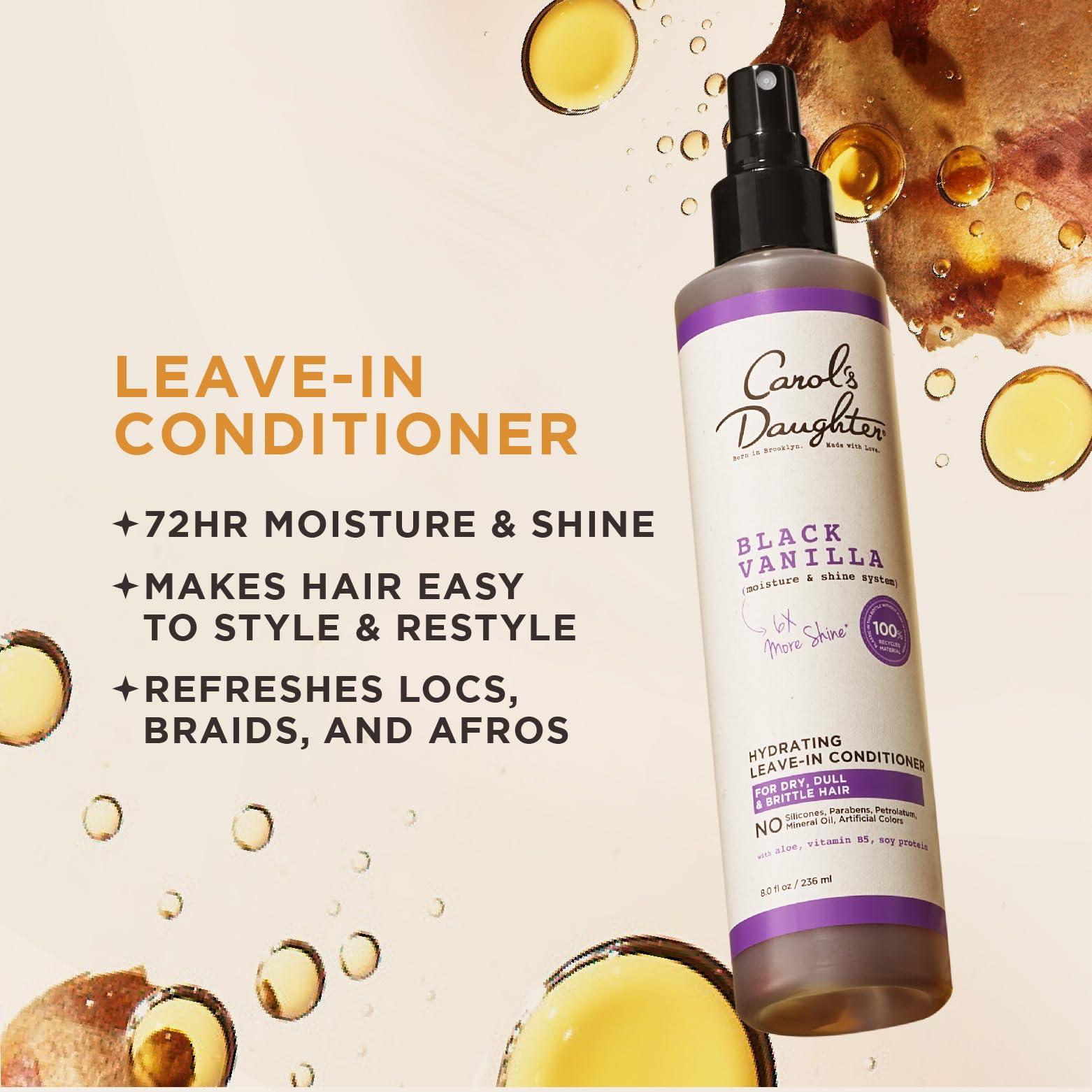 Carol\'s Daughter Carol\'s Daughter Black Vanilla Moisture Sulfate Free Shampoo, Moisture & Hold Jelly Hair Gel, Hair Style Kit, 2 Products