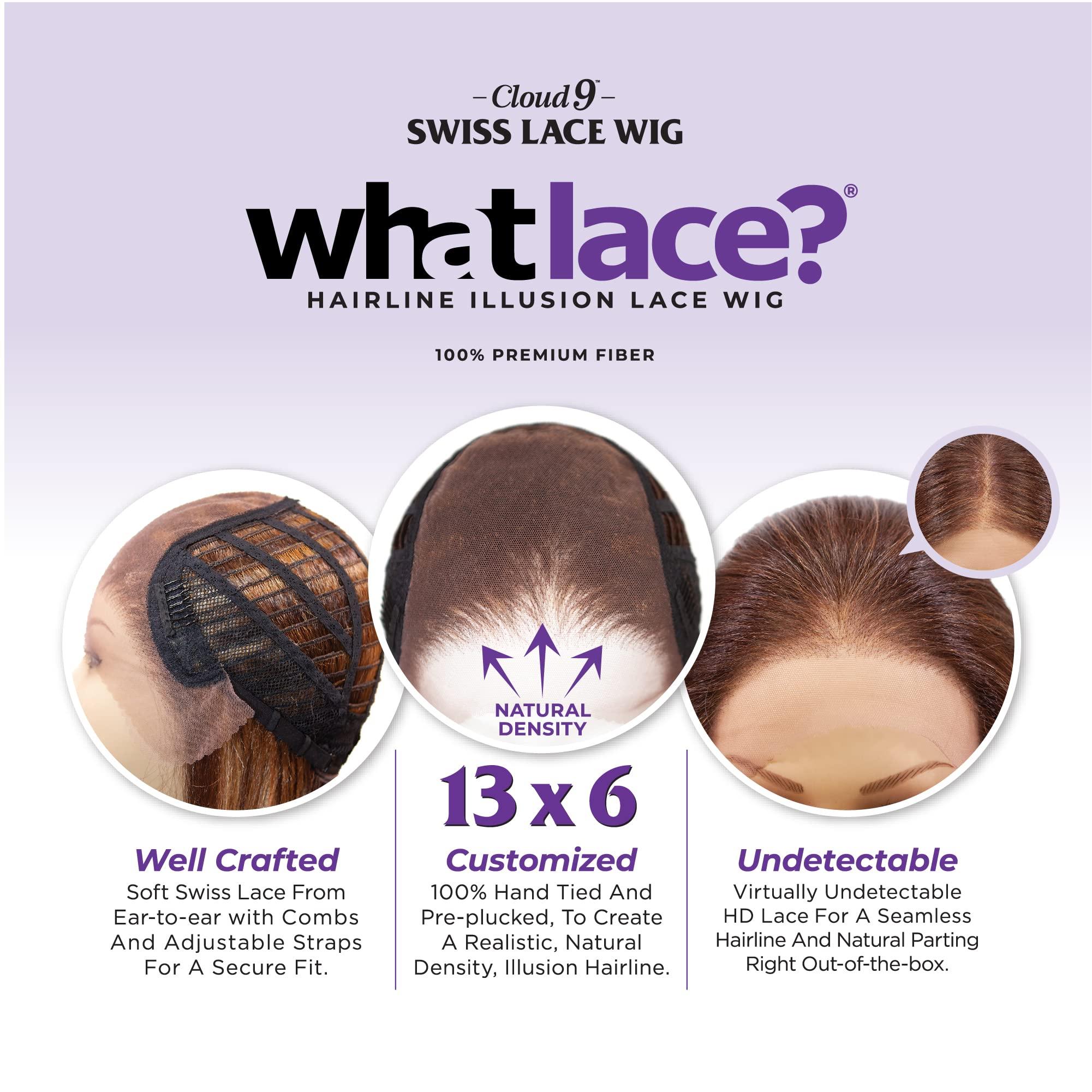 Sensationnel Sensationnel What lace 13x6 Wigs - braelyn lacefrontal hand tied glueless synthetic with natural density preplucked hairline (1B OFFBLACK)