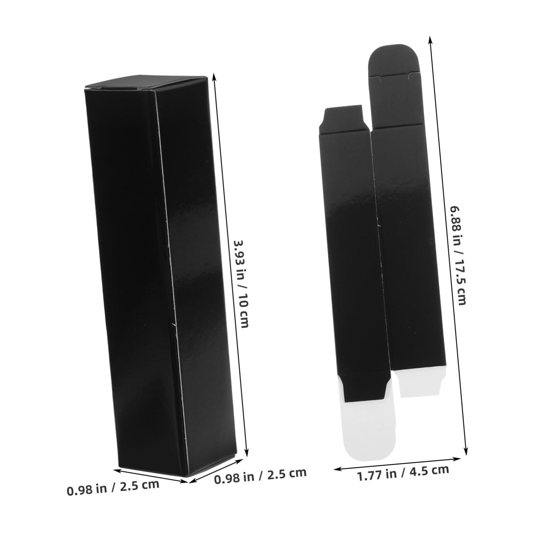 Beatifufu Beatifufu 15pcs Boxes Lipstick Box Lipstick Case Black Lip Gloss Lip Glitter Lip Tint Lip Gloss Tubes Paper Lip Gloss Storage Containers Lipstick Container Lip Gloss Packaging Boxes