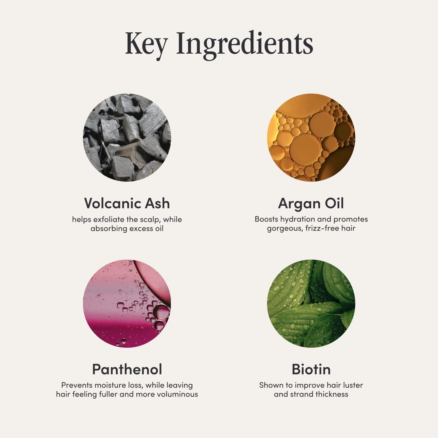 Jupiter Jupiter Balancing Shampoo, Nourishing Conditioner & Volcanic Ash Scalp Mask Trio - For Dry, Oily, Itchy, Flaky Scalp - Color Safe & Sulfate Free - Vegan