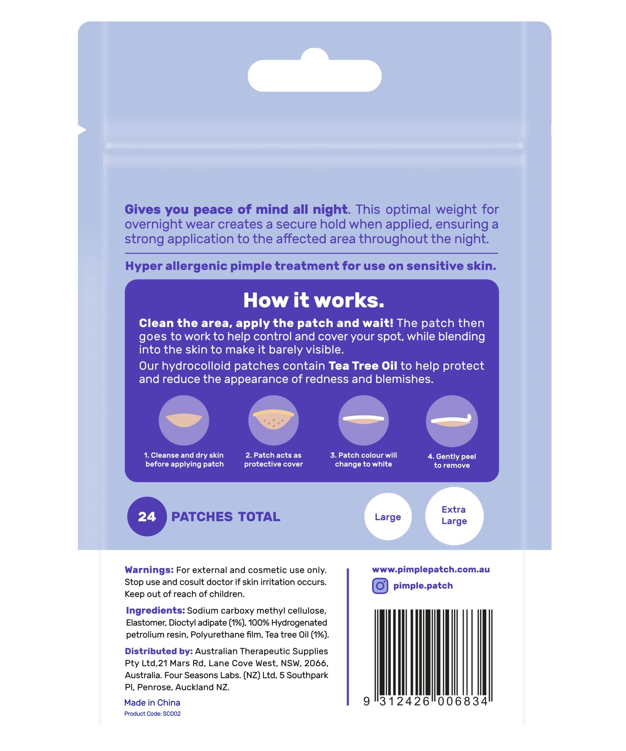 Skin Control Skin Control Pimple Patch PM Nighttime Pack, 24 count