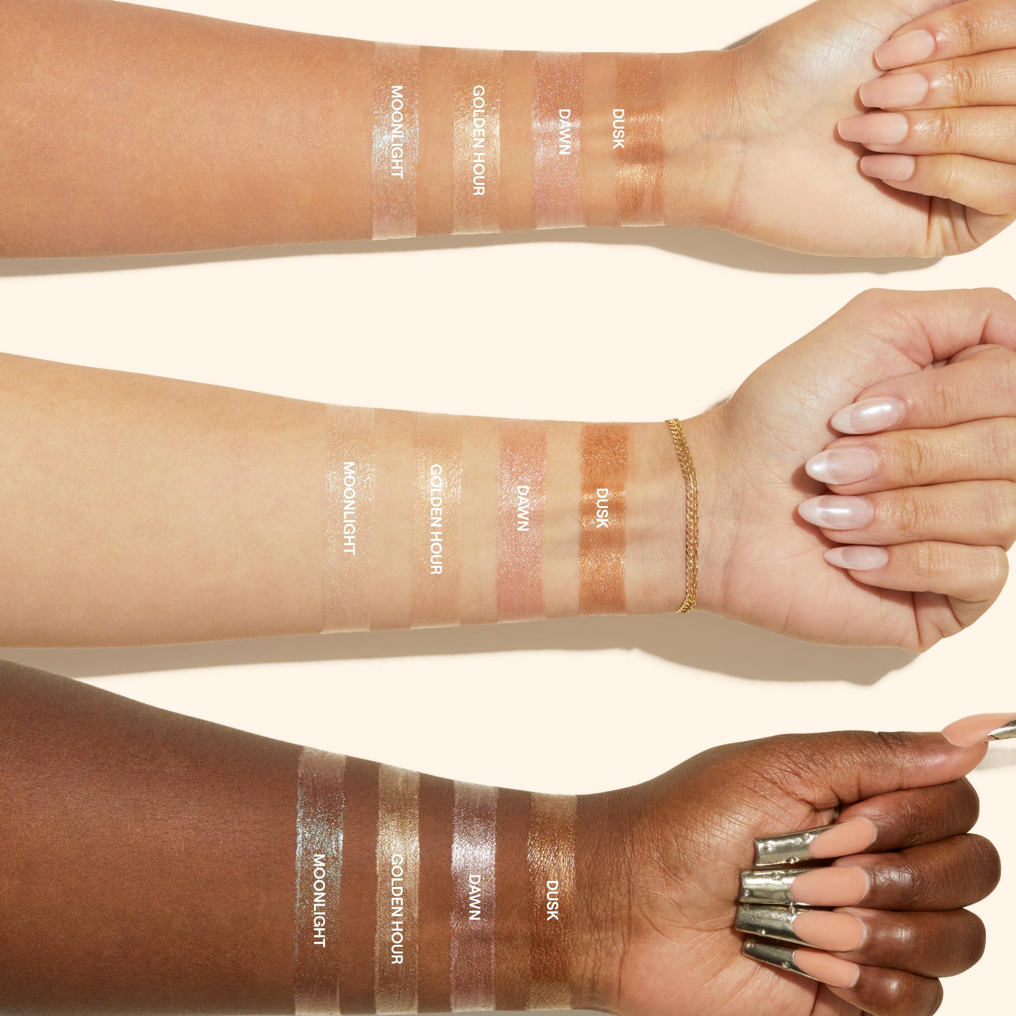 Live Tinted Live Tinted Hueglow Liquid Highlighter Drops - Lightweight Serum-Infused Highlighter, Non-Greasy Formula for Natural Radiance and Advanced Hydration Dusk, 0.46fl oz/ 13.5mL