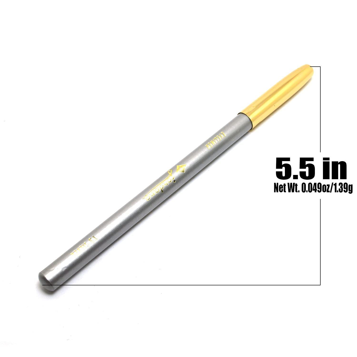 Jordana Jordana 1 x Gold Cap Eyeliner [ 13 SILVER ] Eye Liner Eyebrow Pencil