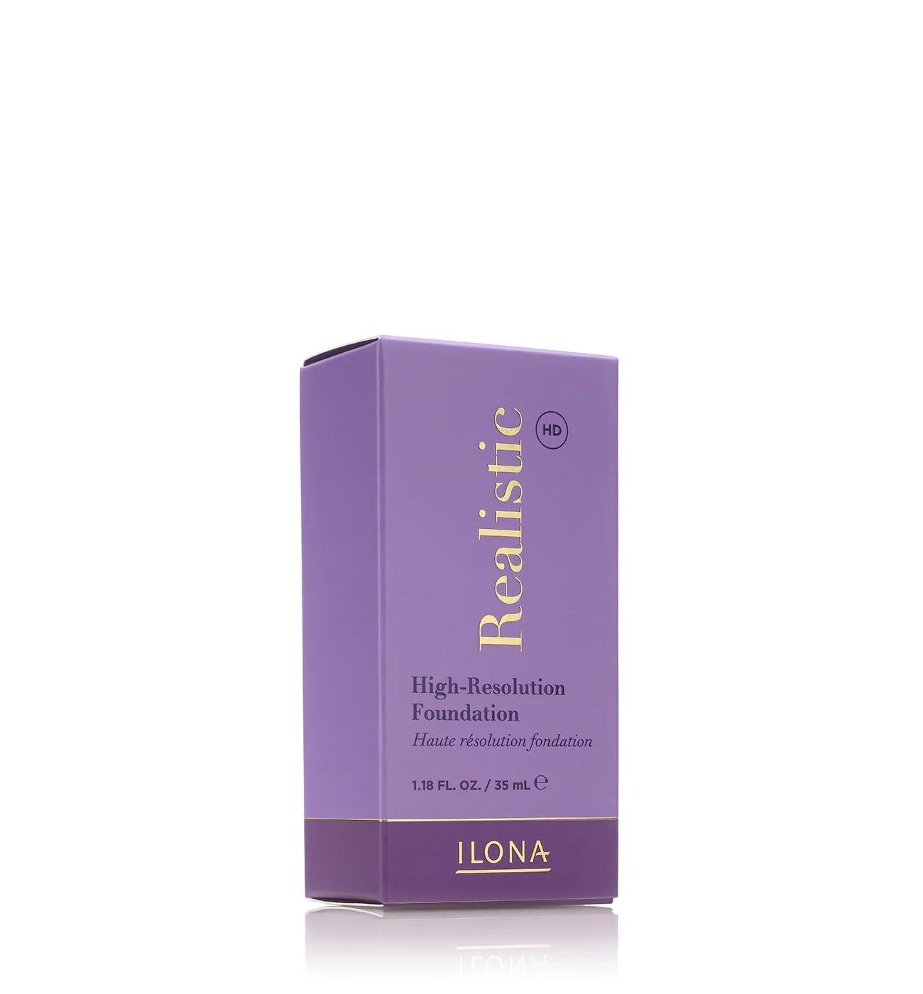 ILONA ILONA Realistic HD High-Definition Makeup Foundation | 1.18 Fl Oz | Real Amber