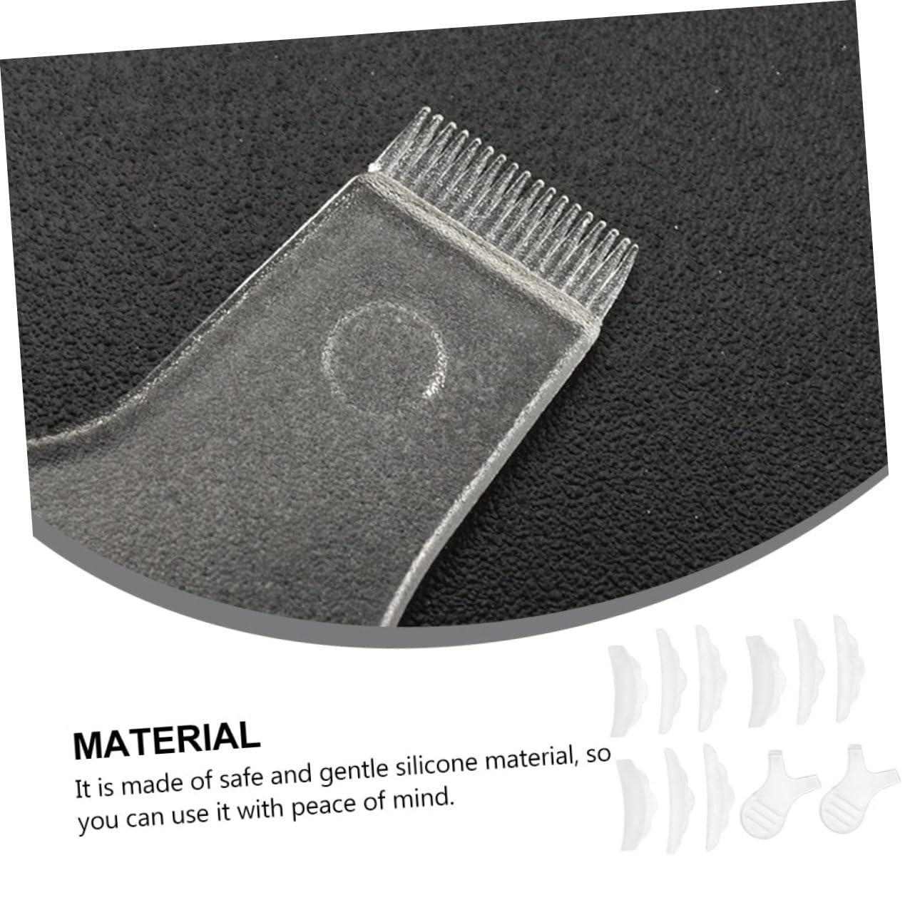 balacoo Balacoo 3 Sets Y-Shaped Mascara Brush Eyelash Extension Kit Eyeliner Stencil Eyelash Curler Eyeliner Protector Tool Kits Mascara Shield Mascara Tool Applicator White