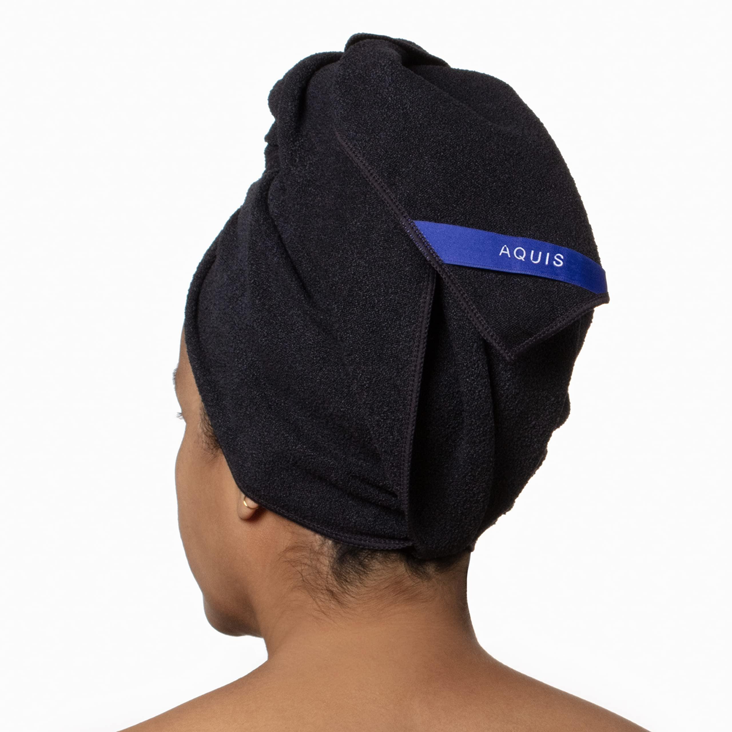 AQUIS AQUIS Towel Hair-Drying Tool, Water-Wicking, Ultra-Absorbent Recycled Microfiber