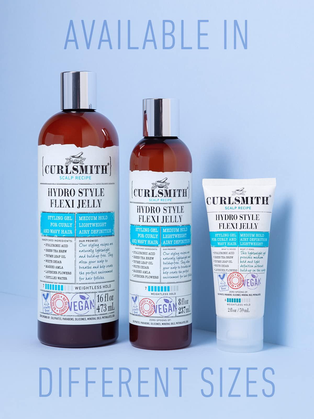 CURLSMITH CURLSMITH - Hydro Style Flexi-Jelly - Vegan Defining Gel for Wavy, Curly or Coily Hair (16 fl oz)