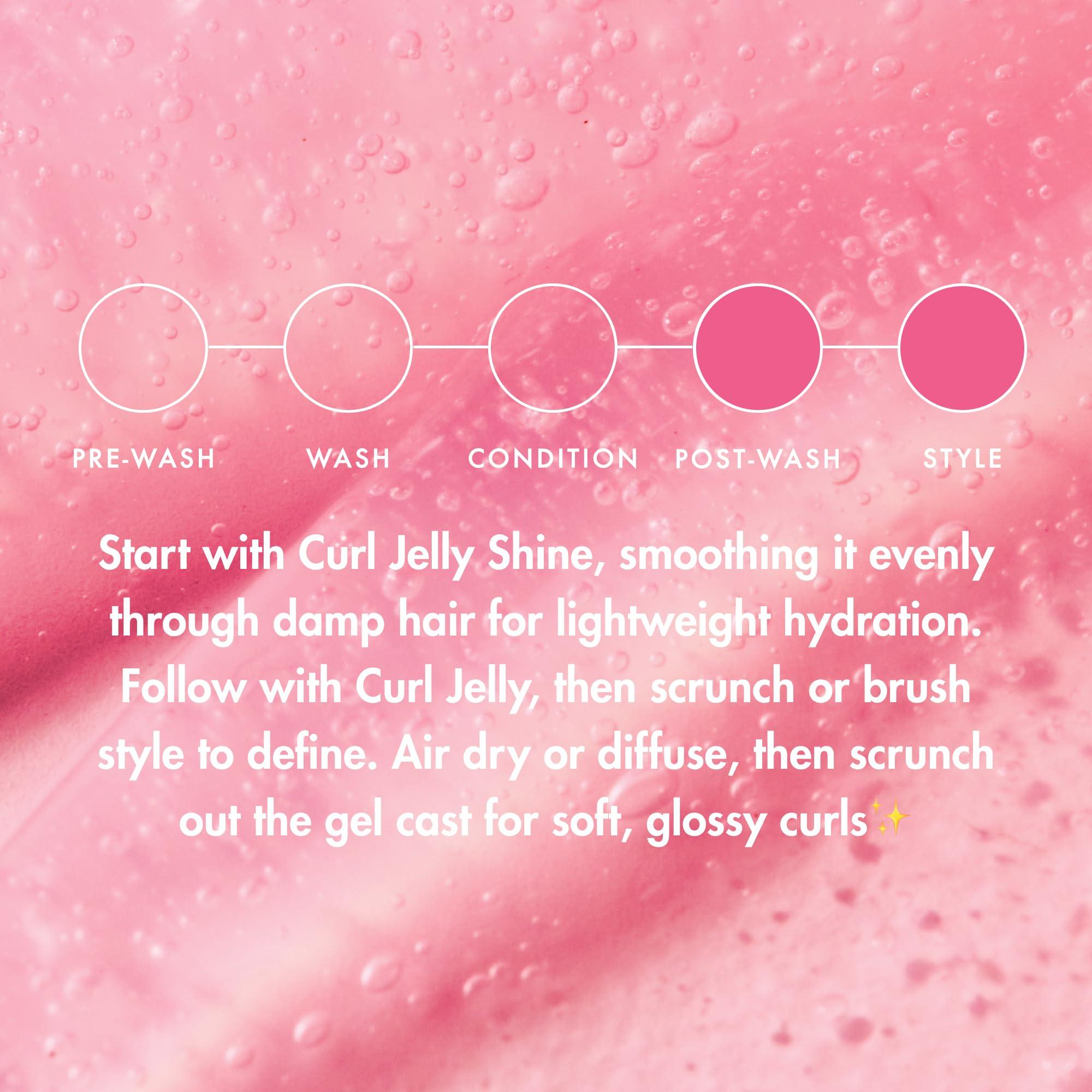 Umberto Giannini Umberto Giannini Curl Jelly Scrunching Jelly, Vegan & Cruelty Free Frizz Solution Gel for Curly or Wavy Hair, 200 ml (Curl Jelly + Curl Shine Duo)