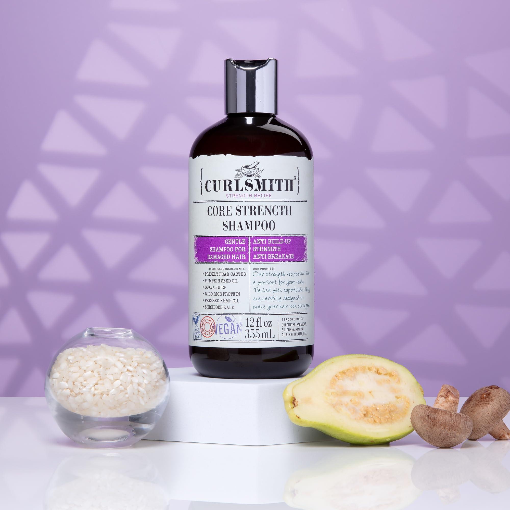 CURLSMITH CURLSMITH – Core Strength Shampoo, Gentle Protein-Rich for Frequent Use (32 fl oz)