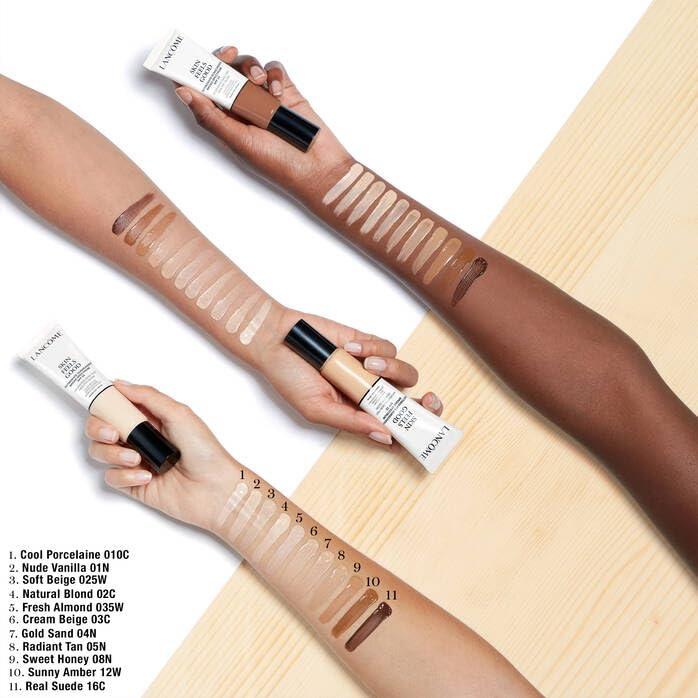 Lancme Lancme Skin Feels Good Hydrating Tinted Moisturizer with SPF 23 - Oil-Free & Lightweight Foundation - Sheer Coverage with Healthy Glow Finish - 01N Nude Vanilla