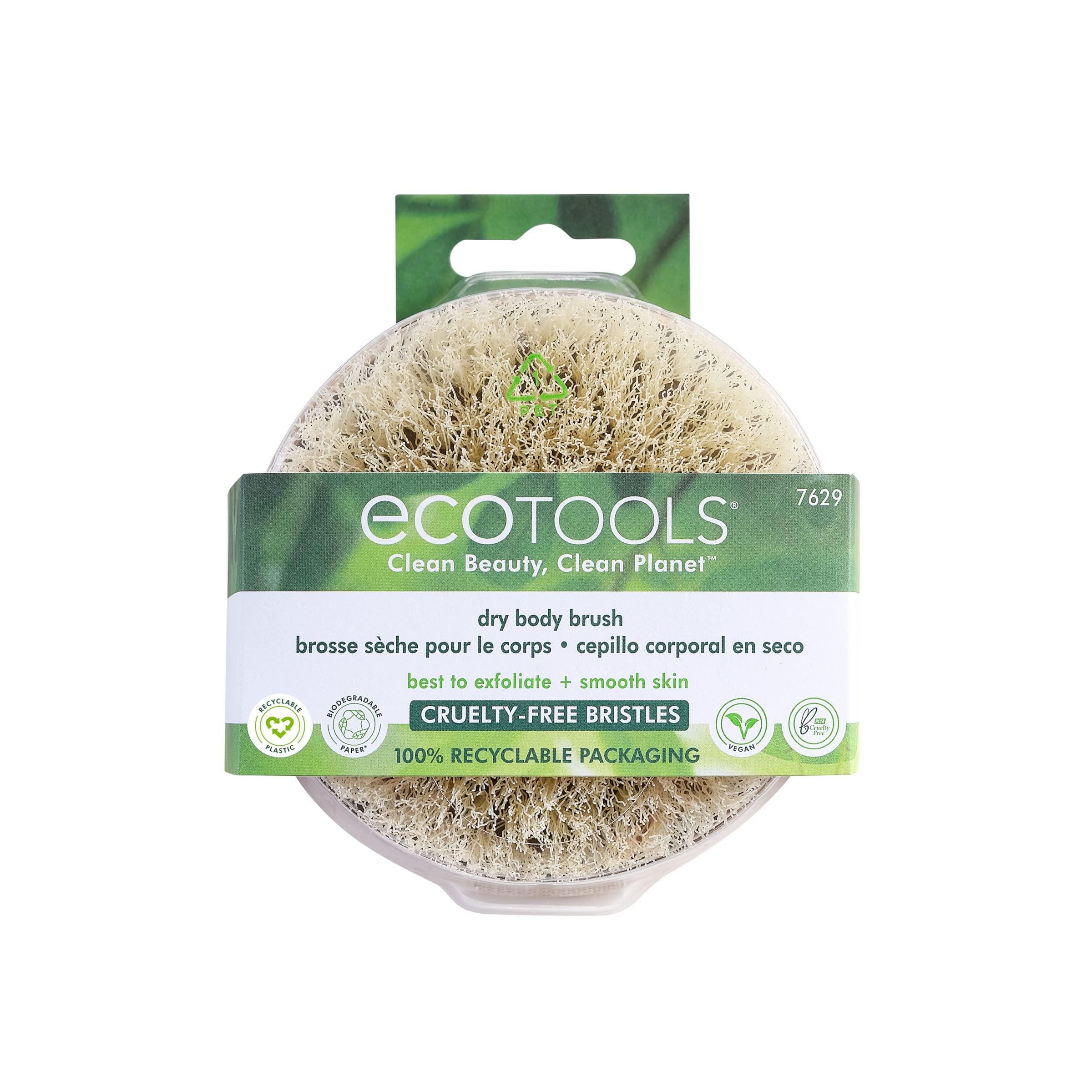 EcoTools EcoTools Dry Body Brush, for Post Shower & Bath Skincare Routine, Removes Dirt & Promotes Blood Circulation, Helps Reduce Appearance of Cellulite, Eco-Friendly, Vegan & Cruelty-Free, 1 Count