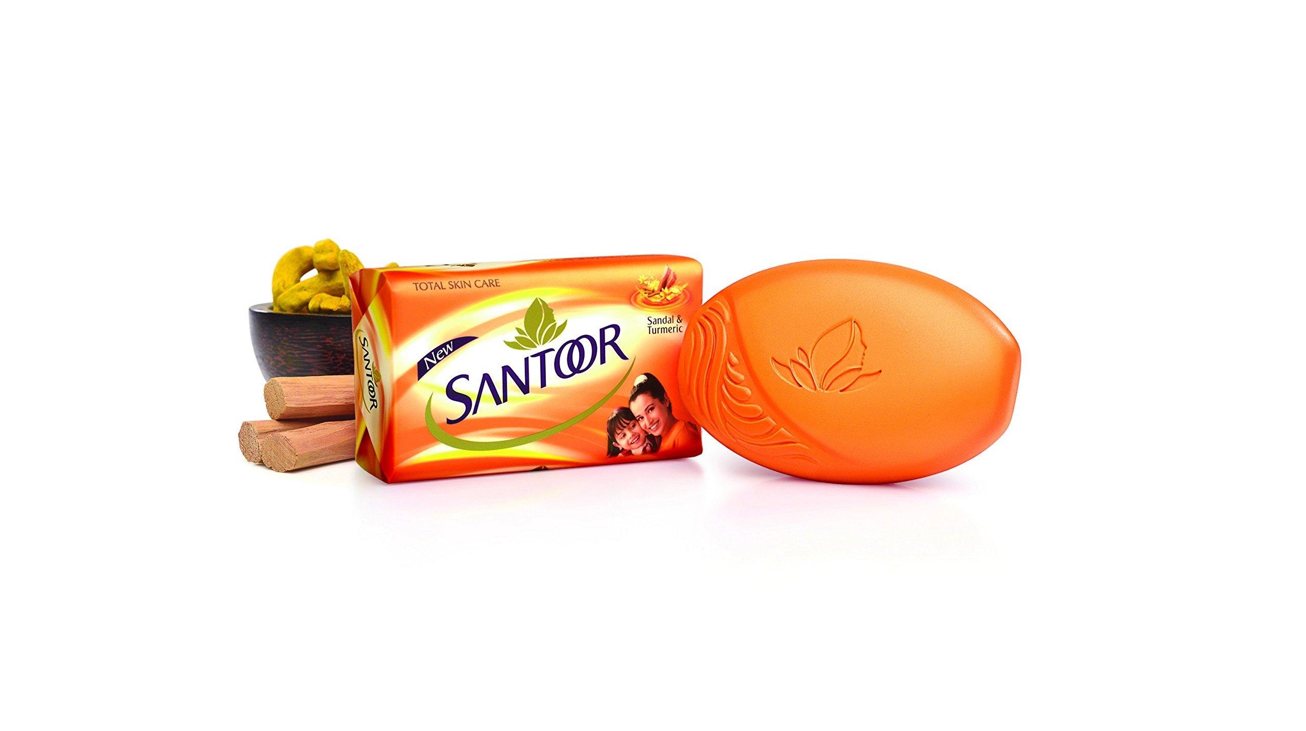 Santoor Santoor Sandal & Turmeric Soap - 100g (Pack of 3)