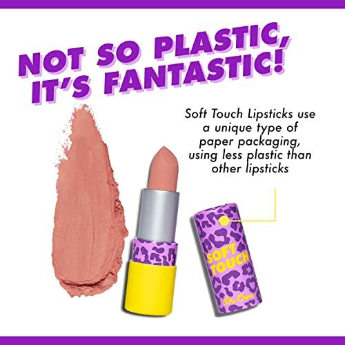 Lime Crime Lime Crime Soft Touch Comfort Matte Lipstick, Stellar Pink (Light Pinky Nude) - Flirty Retro Shades - Full-Coverage Long Lasting, Lip Lining & Soft Formula for All-Day Wear - Talc-Free & Paraben-Free