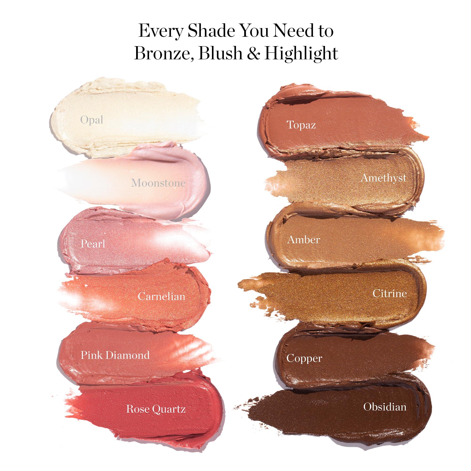 Ogee Ogee Face Stick Trio - Golden Contour Stick Makeup Collection - Certified Organic Bronzer, Blush Stick, and Highlighter Stick for a Flawless Look