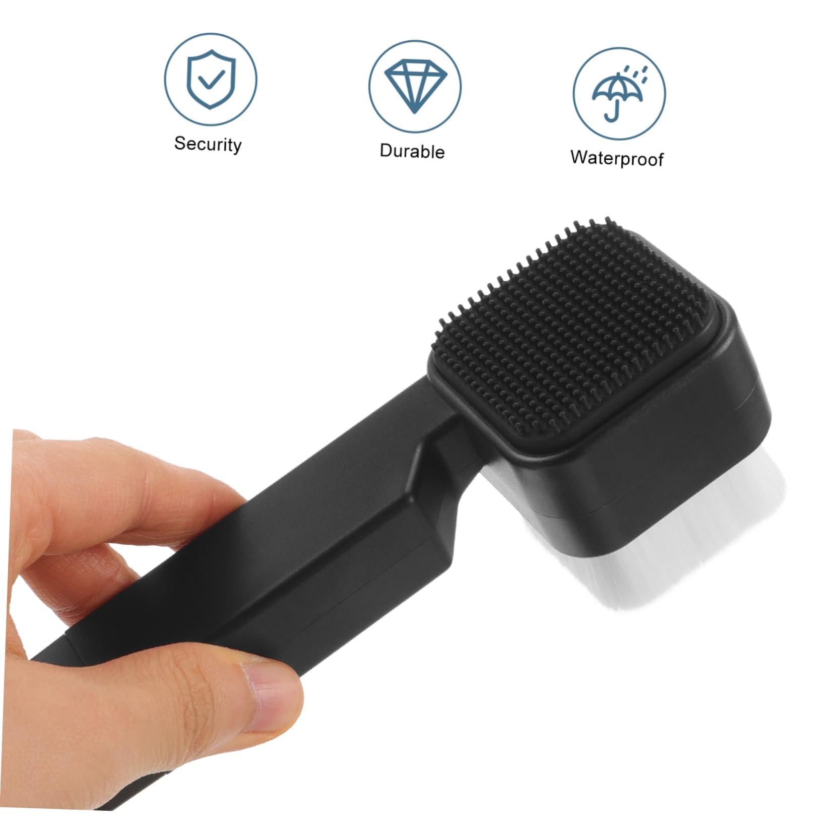OSOLADY OSOLADY Square Facial Cleansing Brush Face Scrubber Men Face Exfoliator Face Scrub Brush Handheld Facial Brush Facial Scrubber Face Cleansing Brush Exfoliator Face Washer Black