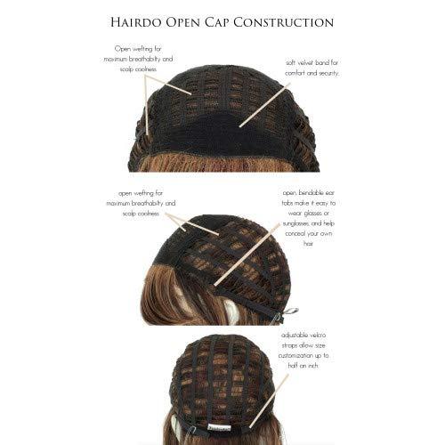 Hairdo & Maxwigs Short Shag Wig Hairdo Color R4 Midnight Brown - Hairdo Wigs 5.25\" Short Feather Cut Slight Asymmetrical Fringe Tru2Life Heat Friendly Synthetic Breathable Avg Cap MaxWigs Hairloss Booklet