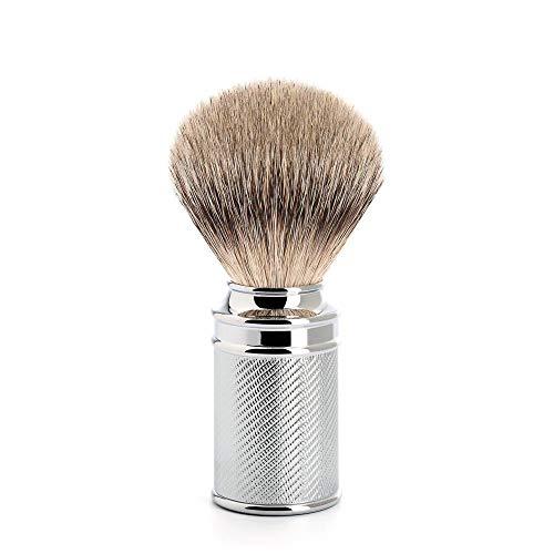 M MÜHLE MHLE Silvertip Badger Safety Razor (Open Comb) Shaving Set - Perfect for Every Day Use, Barbershop Quality Close Smooth Shave Chrome