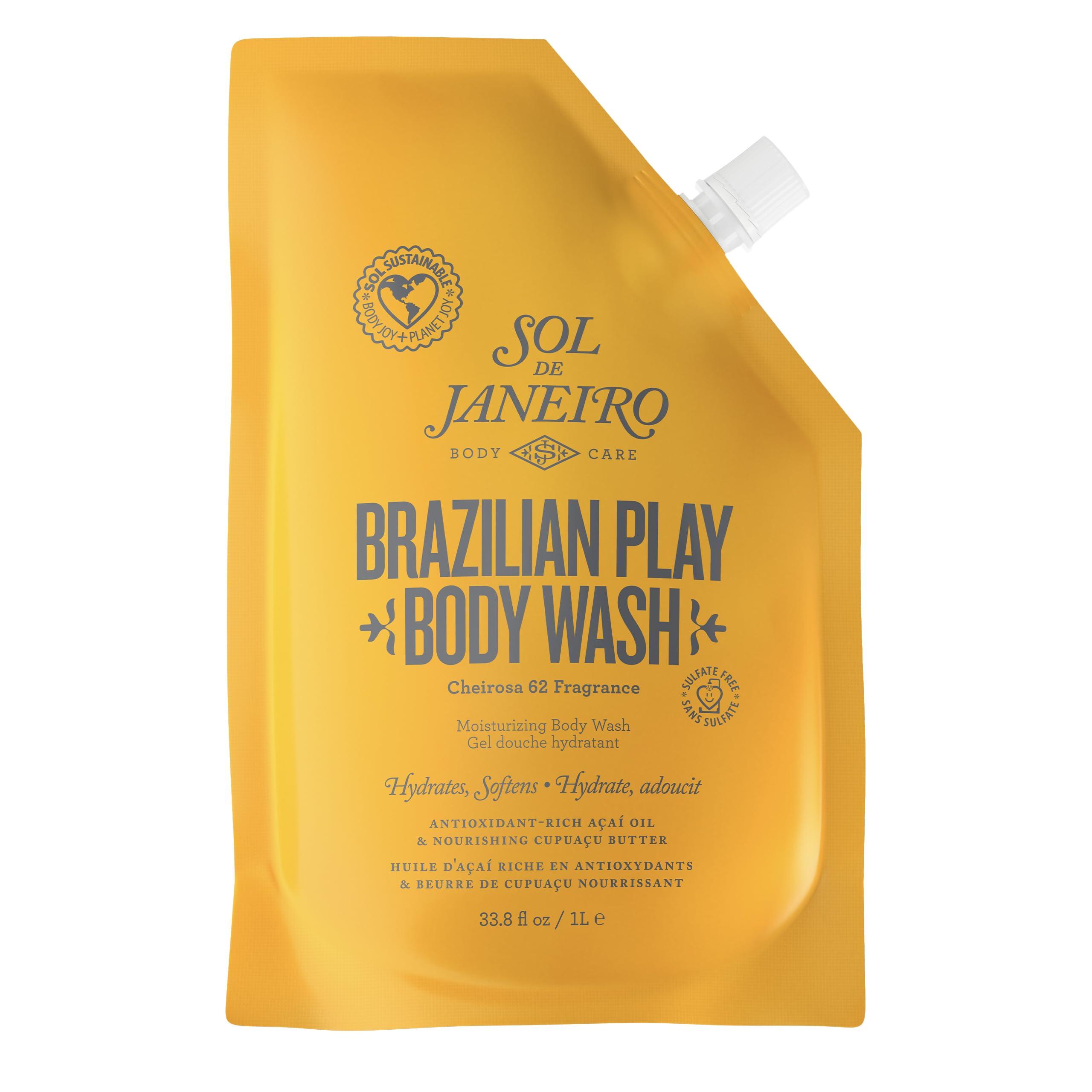 SOL DE JANEIRO SOL DE JANEIRO 4 Play Moisturizing Shower Cream Gel Body Wash Refill Pouch 1 L/33.8 fl oz.