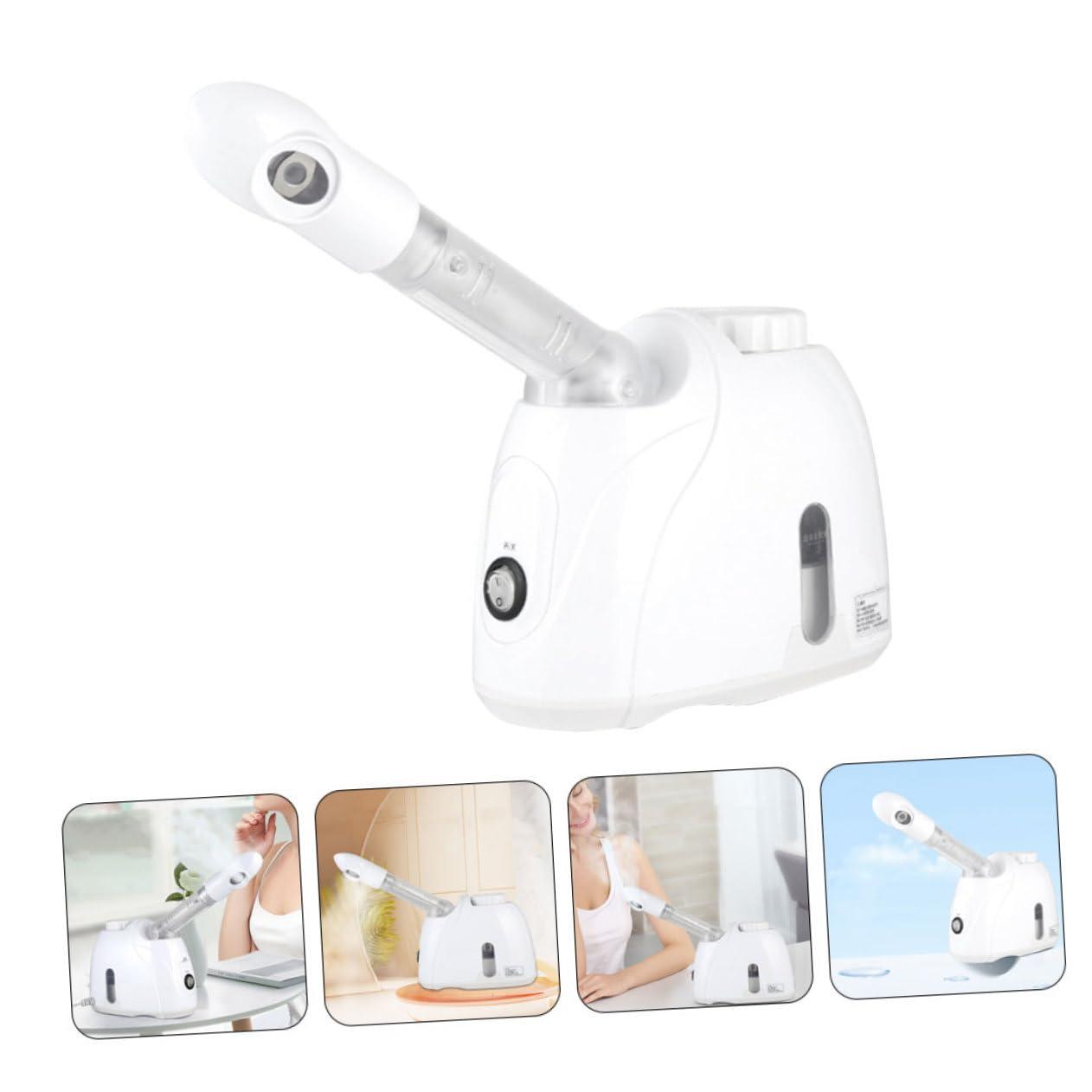ASAKKURA ASAKKURA 1 Set Facial Steamer Face Steamer Machine Steamer for Face Spa Steamer Face Towel Steamer for Facials Face Steamer for Deep Cleaning Nasal Steamer Hair Steamer Handheld White PC