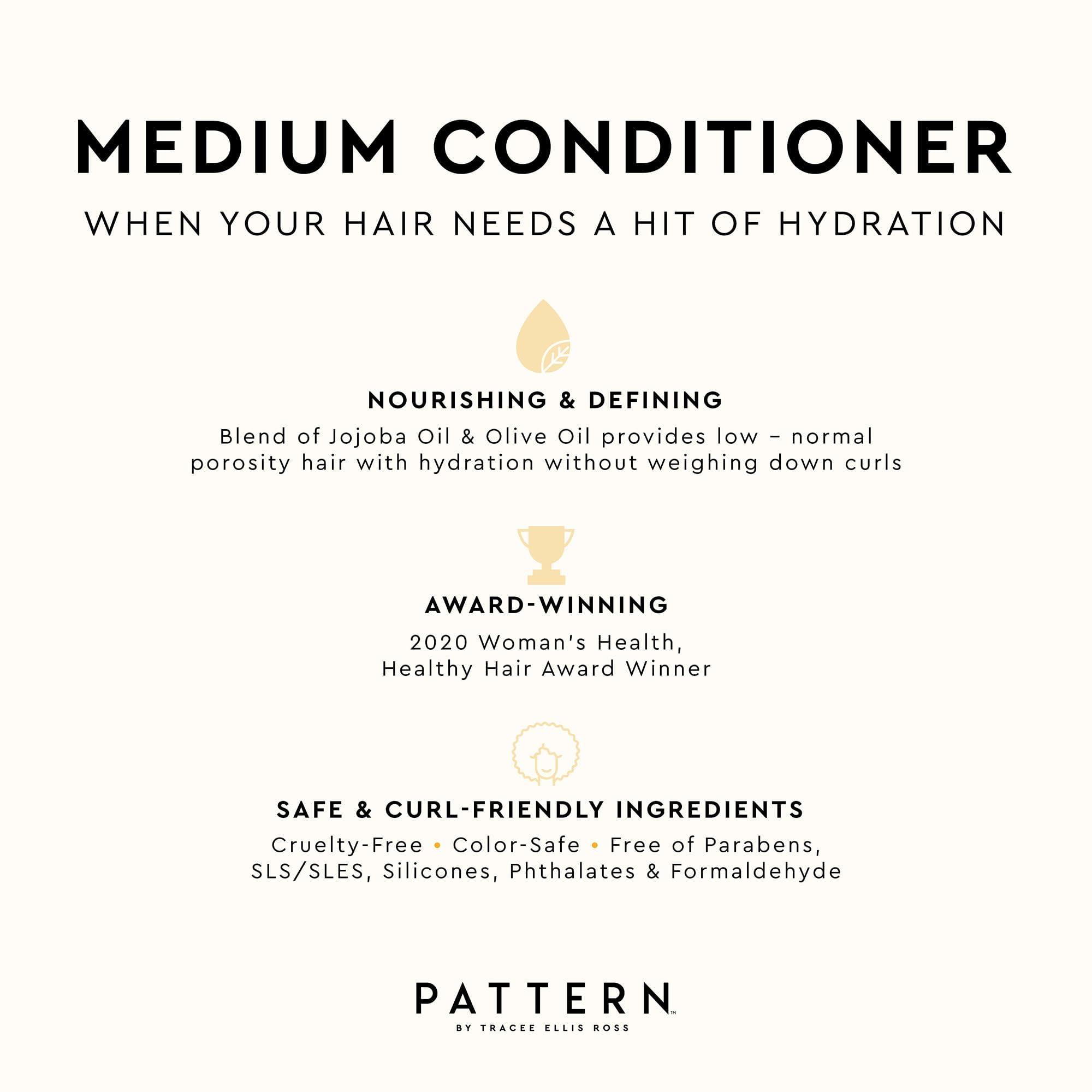 PATTERN PATTERN Beauty by Tracee Ellis Ross Medium Conditioner - Hydration & Slip for Curly Hair 3a-4a, 3 Fl Oz