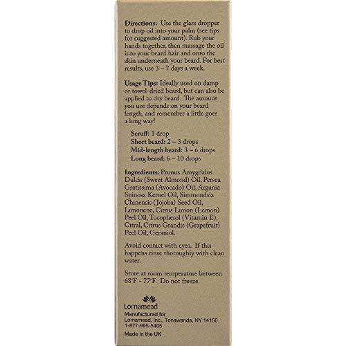 BRISK BRISK Beard Grooming Oil Liquid, Citrus for Beard Hair, 1.7 Oz