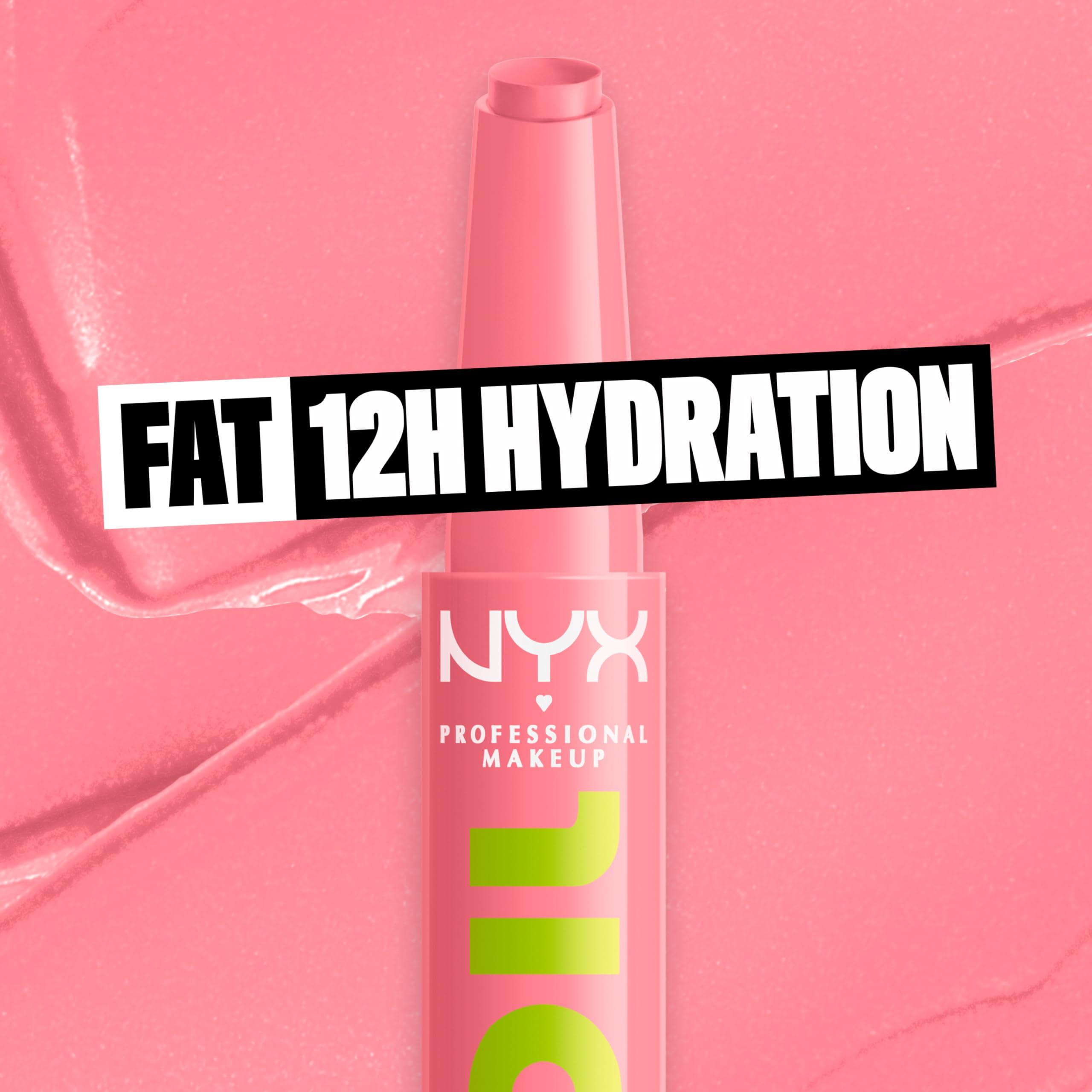 NYX PROFESSIONAL MAKEUP NYX PROFESSIONAL MAKEUP Fat Oil Slick Click, Lightweight, Buildable, Pigmented Vegan Lip Balm - Clout