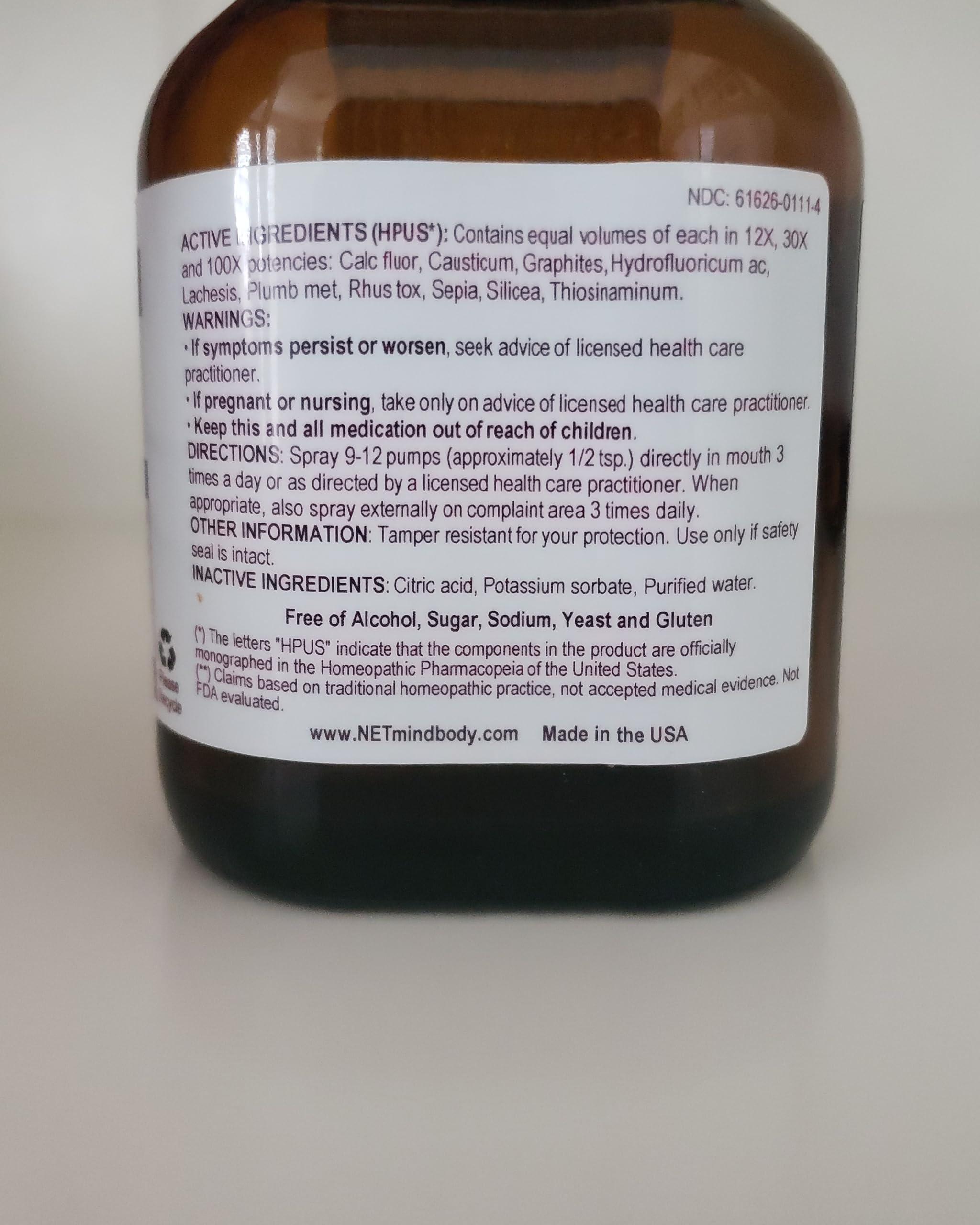 NET Remedies NET Remedies #10 Scars- Adhesions-Spasm Pressure and Tightness 60ml