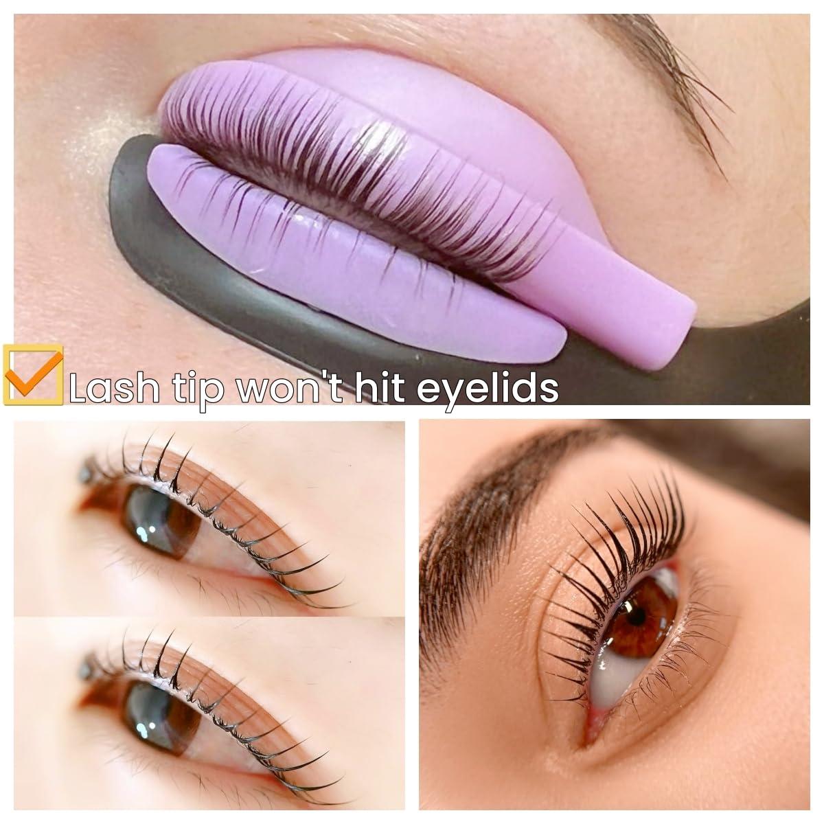 ICONSIAM Lash Lift Pad Shield Katya Vinog DIY Eyelash Perming Pads Mega L Curl Perm Rod Roller No Glue Needed On Eyelid Silicone Guard Lifting Eyelashes Up, Lami Lamination Roller Perm Rods Ultra Soft & Light