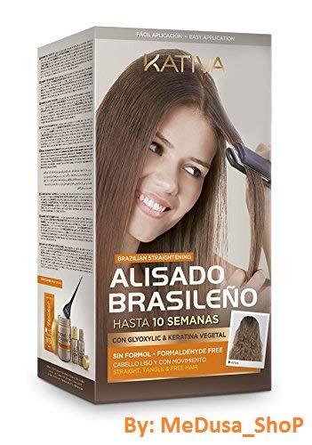 KATIVA 2 pack Kativa Brazilian Straightening with Glyoxylic & Vegetable Keratin ? Formaldehyde Free
