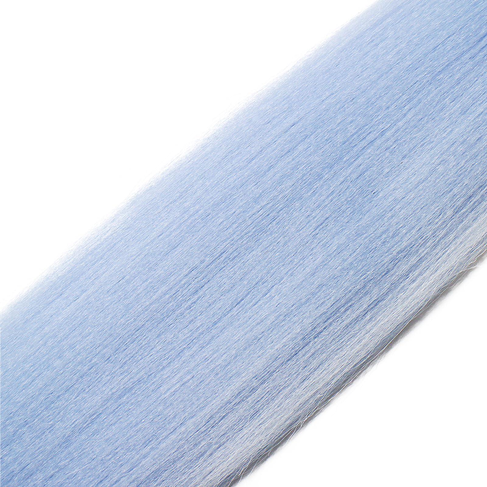 Savasana Baby Blue Pre stretched Braiding Hair, 26 Inches Box Braids Hair Extensions, 6 Packs Yaki Texture Braiding Hair Pre stretched