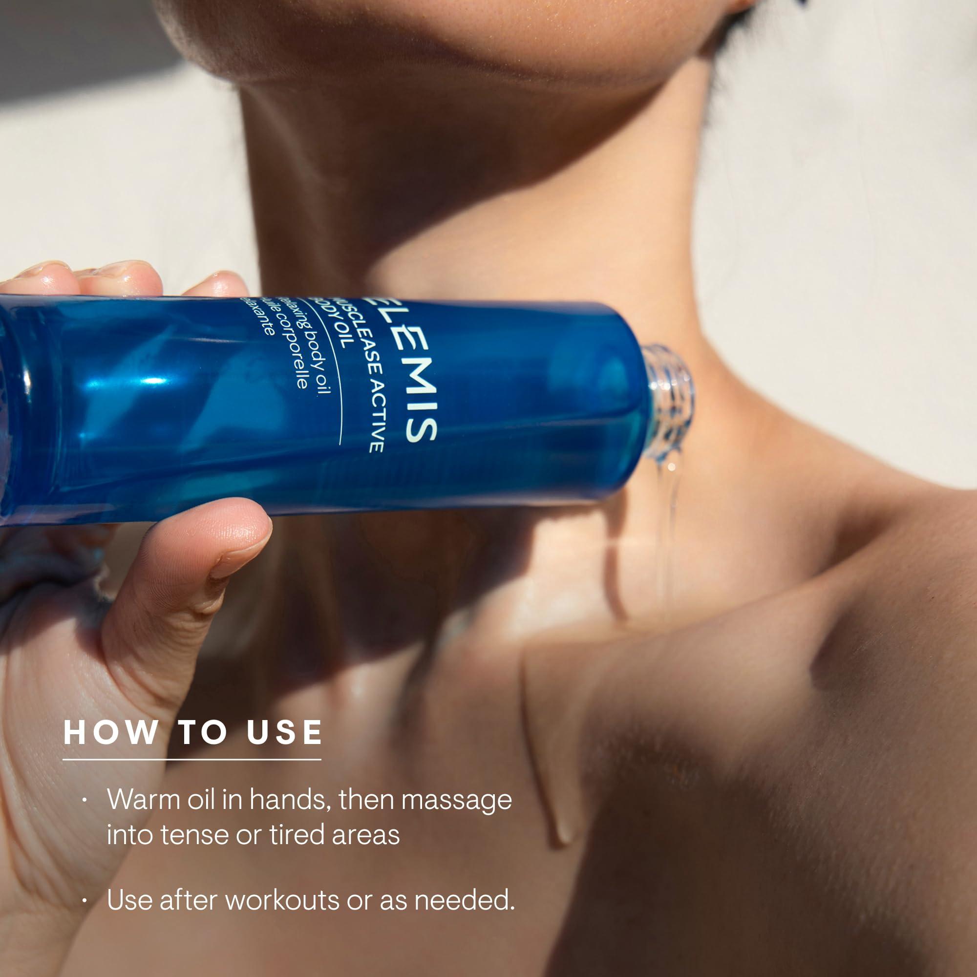 ELEMIS ELEMIS Massage Oil, Fast Absorbing, Deeply Penetrating Body Oil with Essential Oils, Moisturizing Skin Oil, Soothe Muscles, Calm Mind & Revitalize