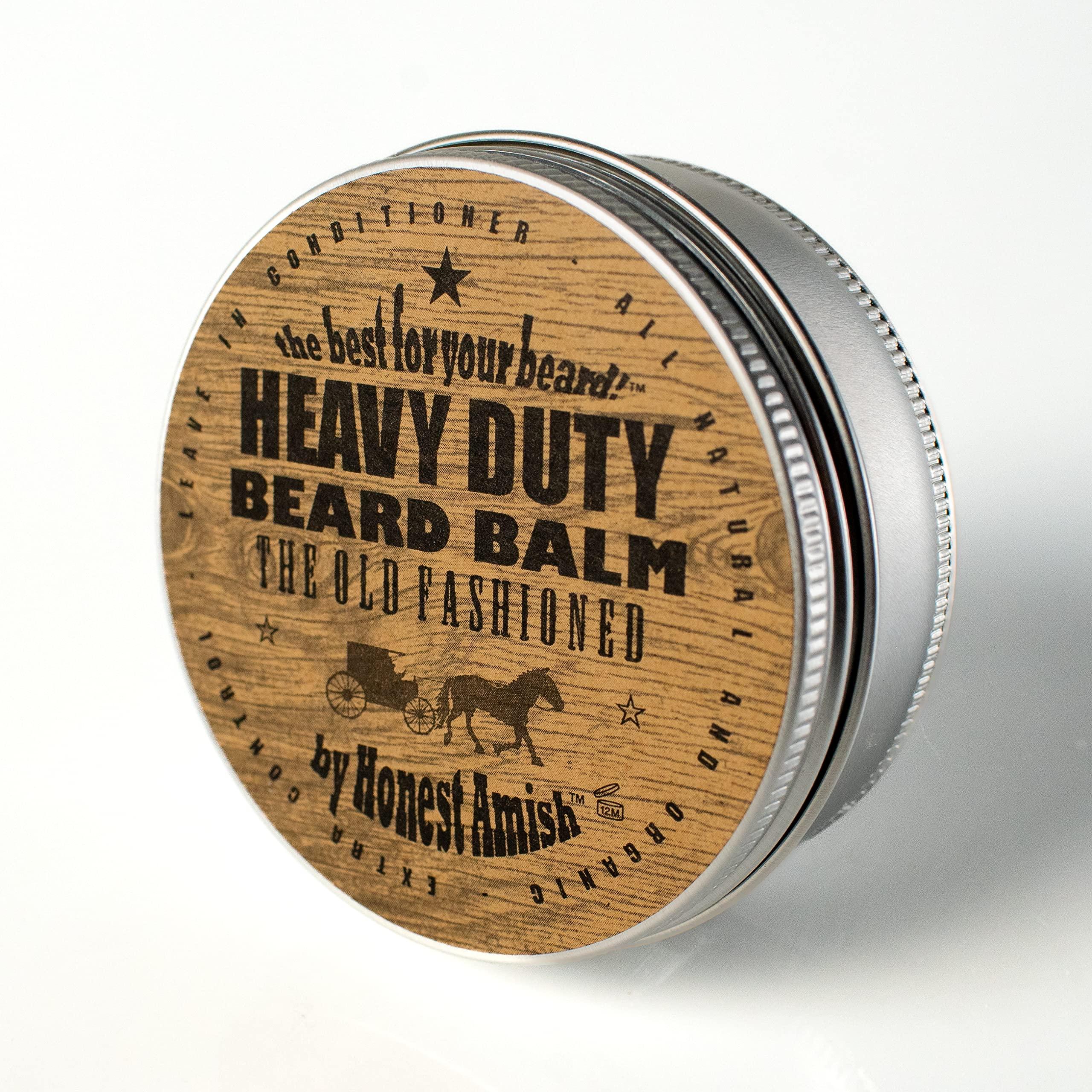 Honest Amish Honest Amish Heavy Duty Beard Balm -New Large 4 Ounce Twist Tin