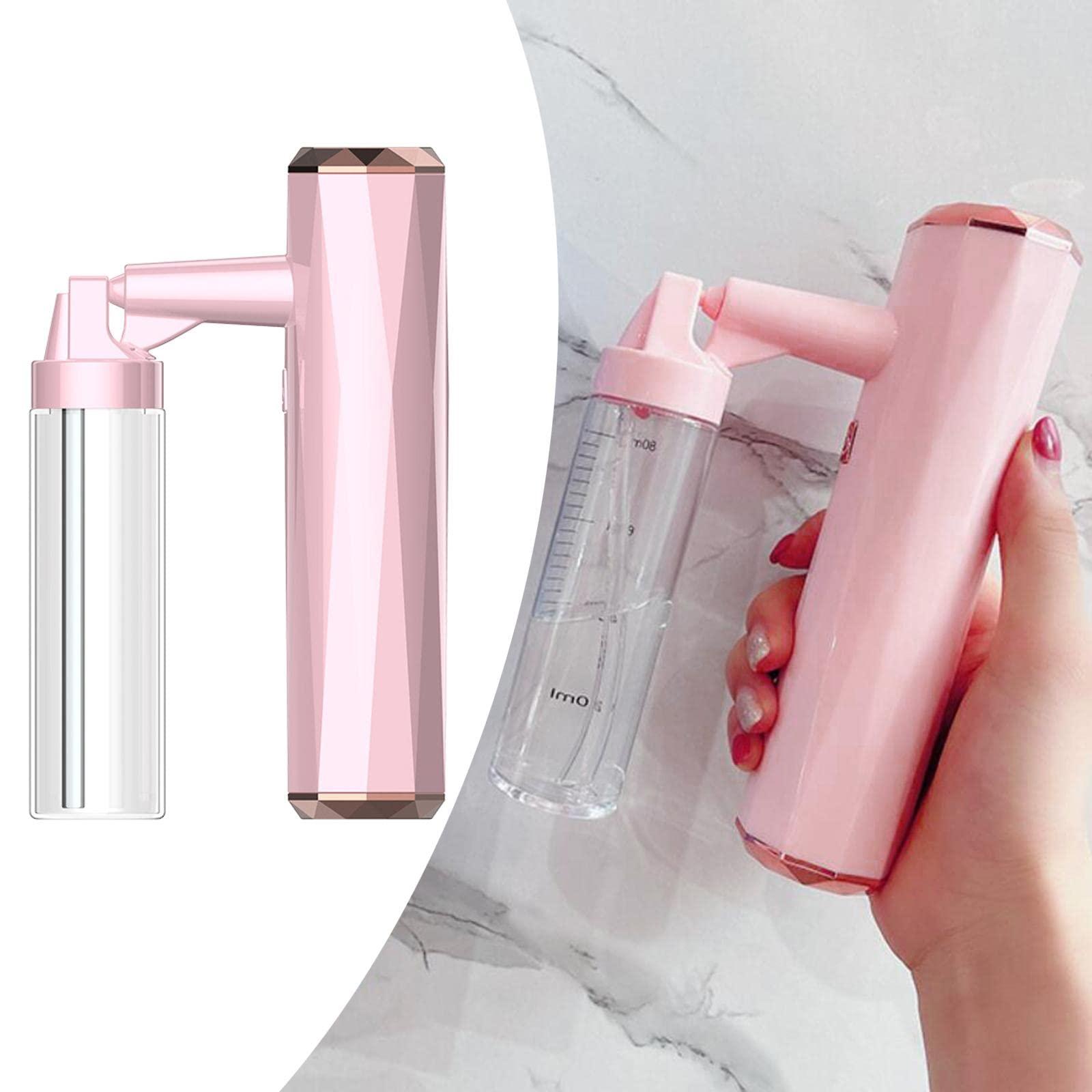 barenx barenx Portable Handheld Nano Facial Steamer Humidifier Pores Nano moisturizing Electric Sprayer Sterilization Atomizing for Home Room - Pink