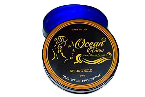 OCEAN VIEW DEEP WAVES POMADE OCEAN VIEW DEEP WAVES POMADE Butter Love (All Natural Wave Grease w/Shea Butter 4oz) and Ocean View Pomade (Water-Based pomade 4 oz) for 360 Wave Training and Wolfing, Strong Hold, Easy Wash