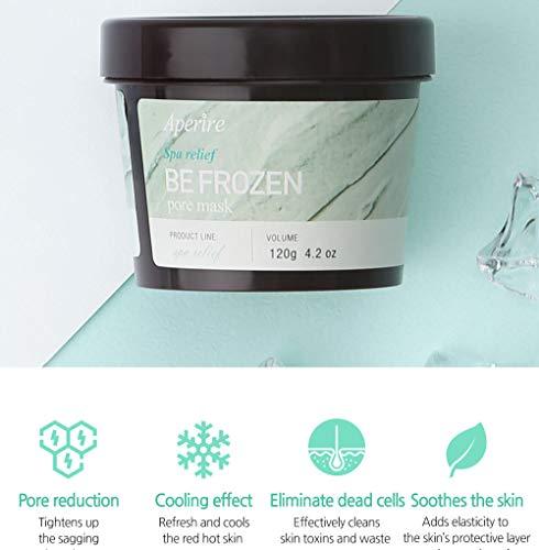 Aperire Clay Mask Be Frozen Pores Cooling Deep Clean, Sensitive Skin Acne Oily Blackheads 4.2 oz