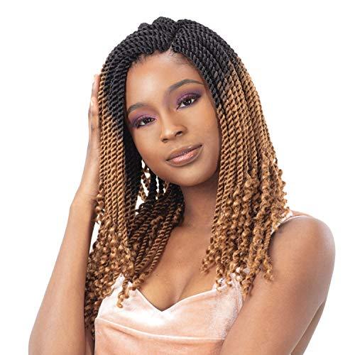 FreeTress Braids FreeTress Braids Synthetic Pre Looped Crochet Braid 3X GORGEOUS TWIST 12 (OT30), 1-pack