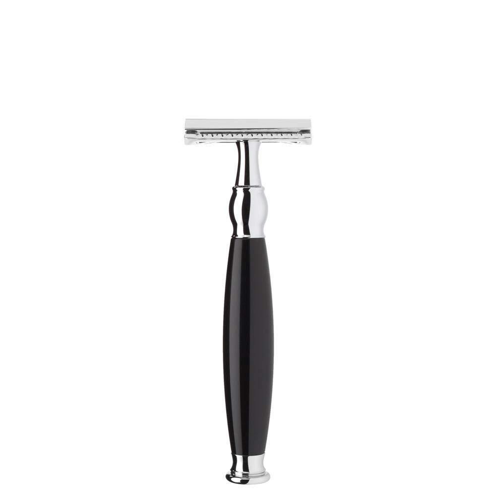 M MHLE MHLE Sophist 4-Piece Silvertip Badger Brush Safety Razor Luxury Shaving Set