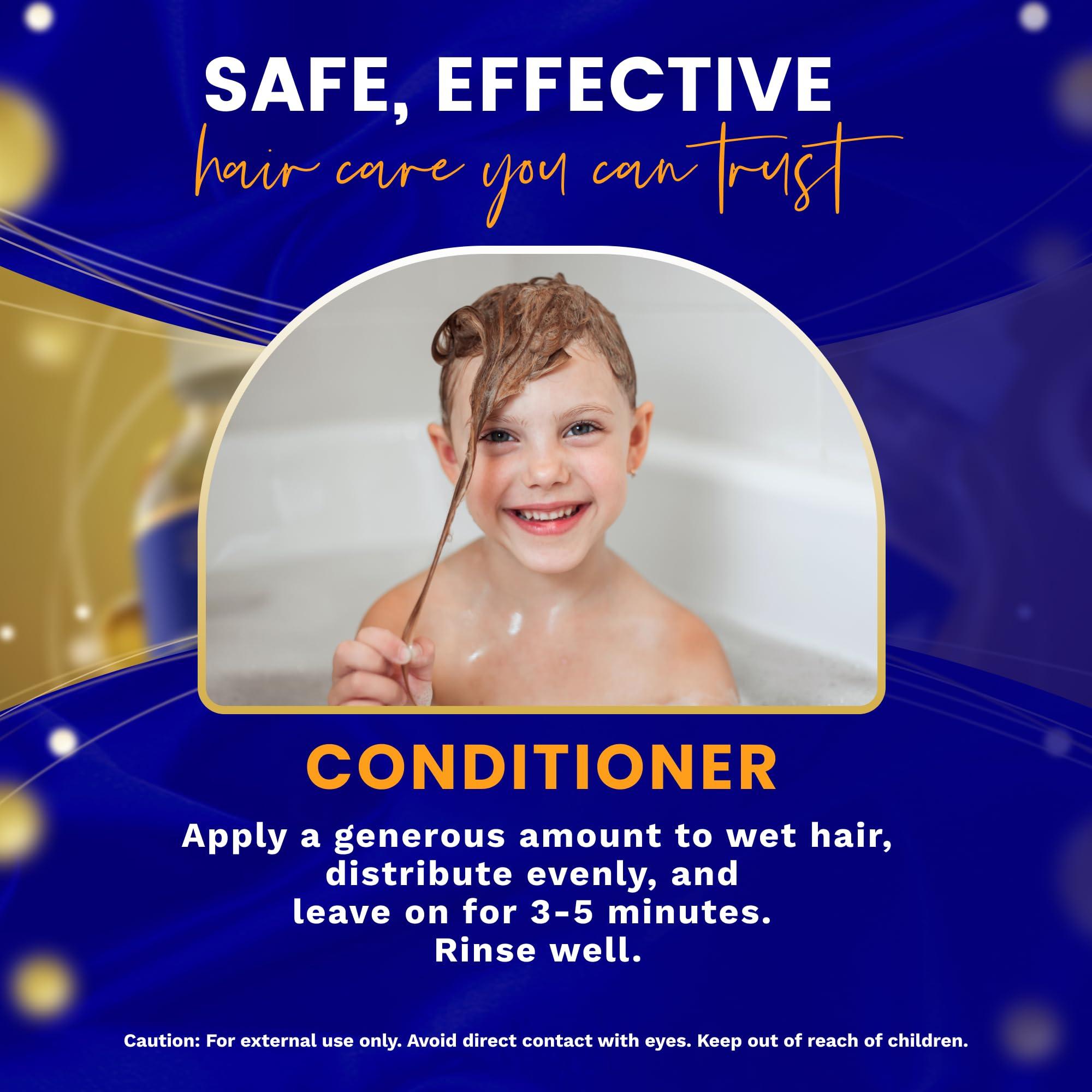 BABY HAIR Baby Hair - Strawberry Mineral Kids Hair Conditioner, Sulfate-Free Toddler Hair Conditioner, Hair Conditioner for Kids with Strawberry Oil, Camellia Oil, and Biotin, 10 fl.oz