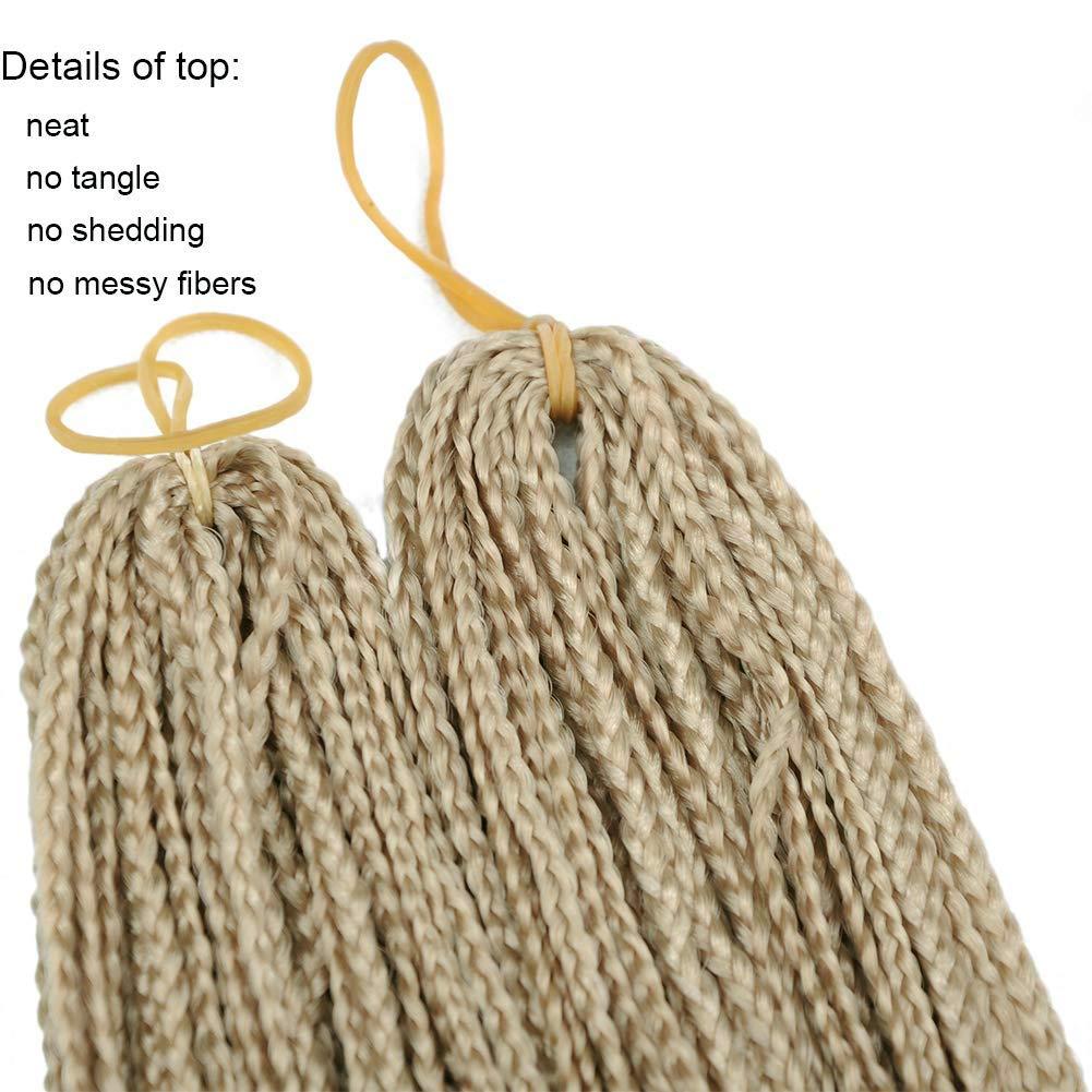 Mayloss Mayloss Long Micro 3X Pre-Looped Synthetic Zizi Braids 10 Packs/Lot 28 Inch 50g/Pack Color Thin Small Box Braid Crochet Hair Twist Fiber Hair Micro Zizi box Braiding Hair Extension(24)