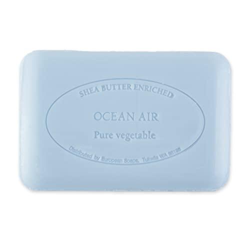 Pre de Provence Pre de Provence Artisanal Soap Bar, Enriched with Organic Shea Butter, Natural French Skincare, Quad Milled for Rich Smooth Lather, Ocean Air, 8.8 Ounce
