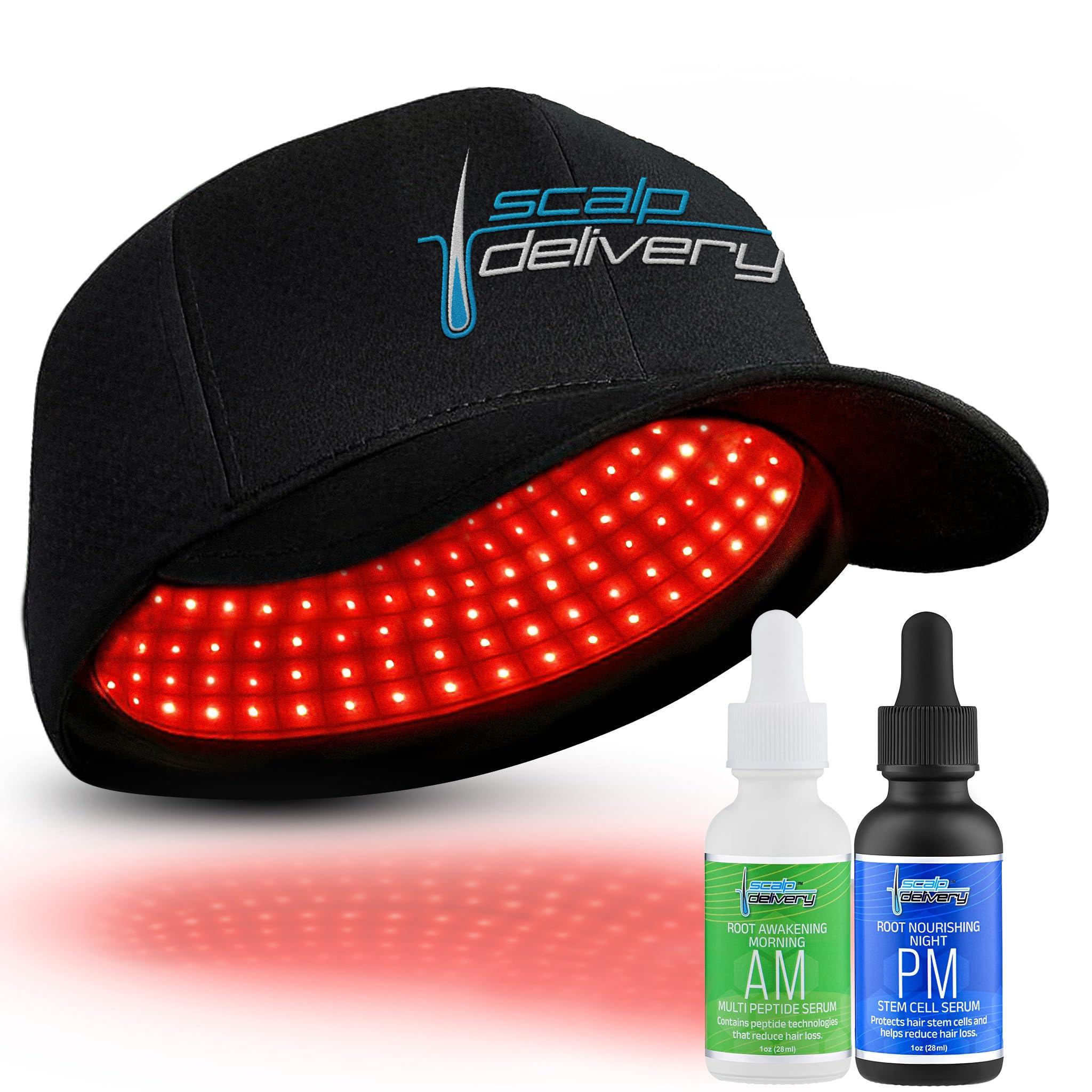 scalp delivery Scalp Delivery Aura 272 Diode Laser Cap - FDA Cleared Low-Level Red Light Laser Therapy (LLLT) Hair Growth Cap for Men & Women, Full Scalp Treatment to Reverse Thinning