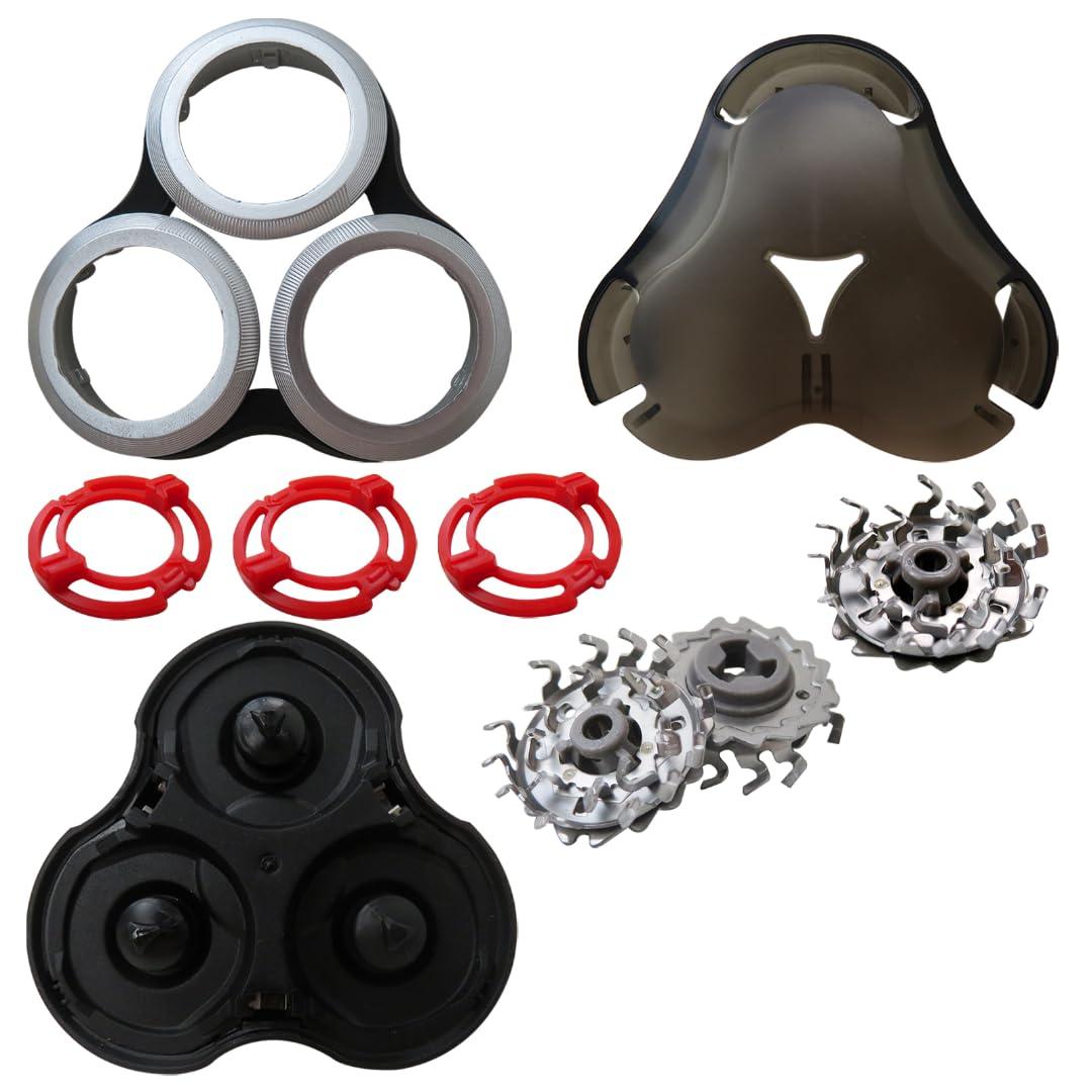 INGQI Complete SH90/62 S9000 RQ12 Pro Replacement Shaver Head For Philips Norelco Series Series 8000; S8950 & Series 9000; S9311, S9321, S9511, S9531, S9721, SW6700 & SW9700 Electric Shavers