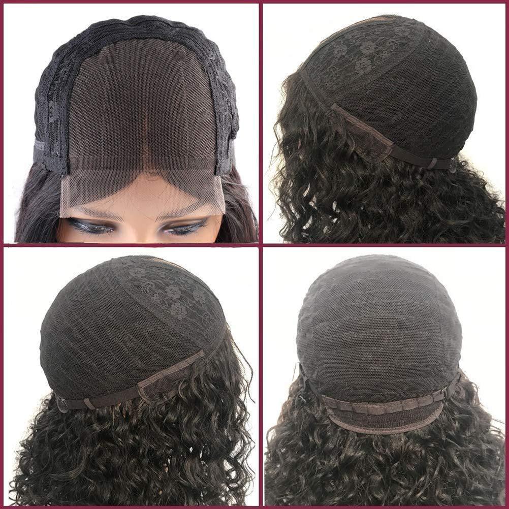 Jauarta Jauarta Sexy Wigs curly for Women, Short Curly Wig Afro Human Hair Wig, Black Full Lace Front Hair for Cosplay Party Salon