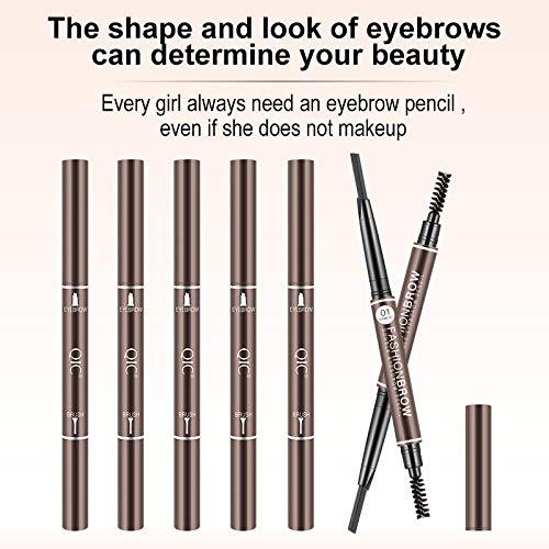 BZMC BZMC Eyebrow pencil 2in1, waterproof and anti-halo eyebrow pencil with eyebrow brush (Dark Coffee)