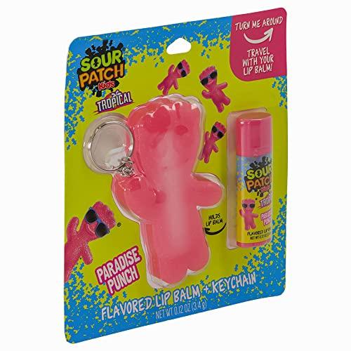 Taste Beauty Taste Beauty Sour Patch Kids–Flavored Lip Balm and Keychain Holder, (Flavor), 2-Piece Set