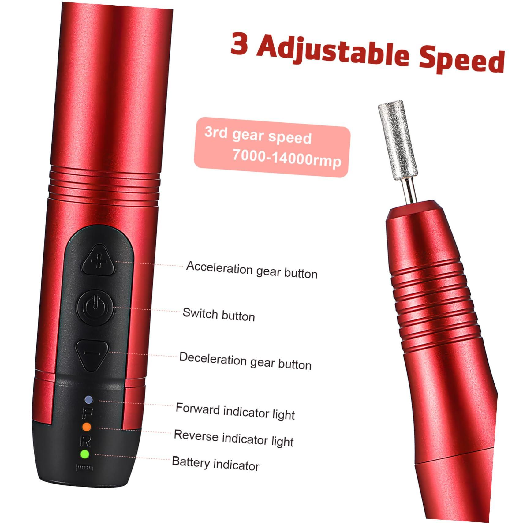 FOYTOKI FOYTOKI Efficient Electric Nail File Drill Set Manicure Kit for Women Nail Shaper